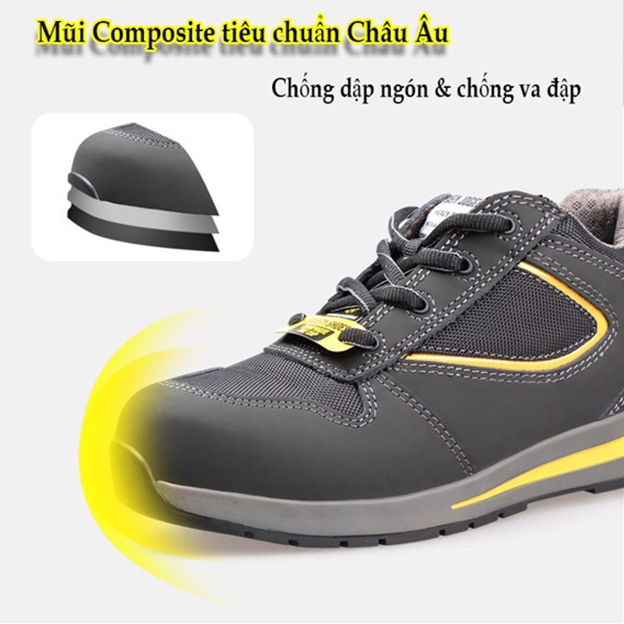 Mũi giày Jogger Turbo làm bằng vật liệu composite