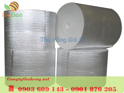 Xốp foam tráng bạc cách nhiệt 1 mặt bạc không keo dán