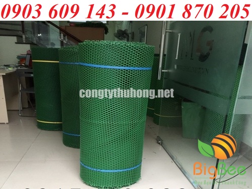 Cuộn lưới nhựa cứng xanh đậm