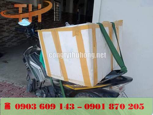 Dây ràng bố xanh được sử dụng chở hàng nặng, cồng kềnh