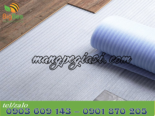 Xốp foam được sử dụng trong thi công lót sàn gỗ