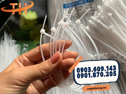 Dây rút nhựa trắng 250mm Dây rút nhựa trắng 250mm