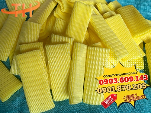 Xốp lưới bọc trái cây vàng Xốp lưới bọc trái cây