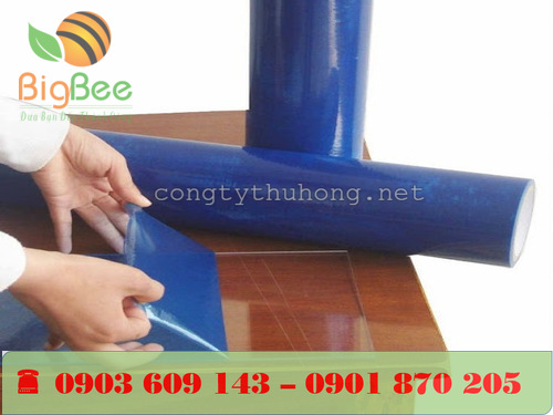 Màng chống trầy xanh dương bảo vệ bàn gỗ