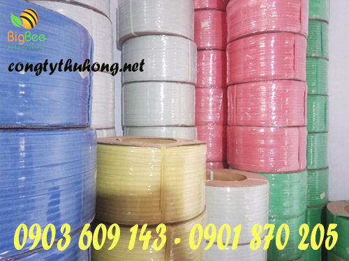 Cuộn dây đai nhựa PP 10kg nhiều màu tại kho