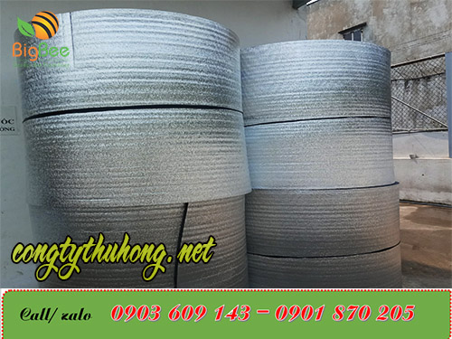 Cuộn xốp foam tráng bạc 1 mặt cách nhiệt