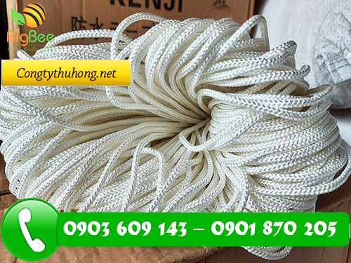 Cuộn 50m dây dù trắng độ dày 4li