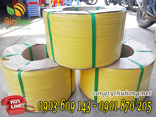 Cuộn 10kg dây đai nhựa vàng 1f4