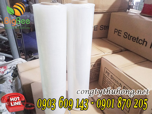 Cuộn pe quấn pallet khổ 50cm * 3kg2 * lõi 300gr