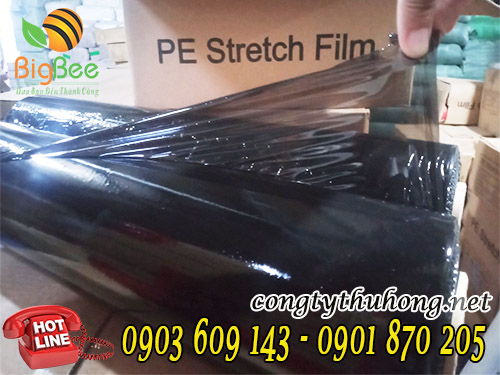 Màng pe đen quấn hàng khổ 50cm