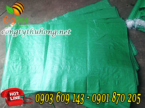 Bao tải xanh đựng lúa kt 90 x 120cm