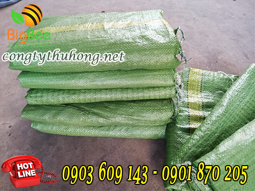 Bao tải xanh đựng gạo kt 70cm * 100cm