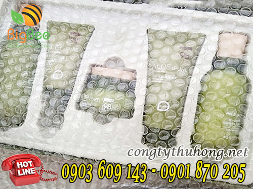 Sử dụng xốp bóp nổ bọc hàng dễ vỡ