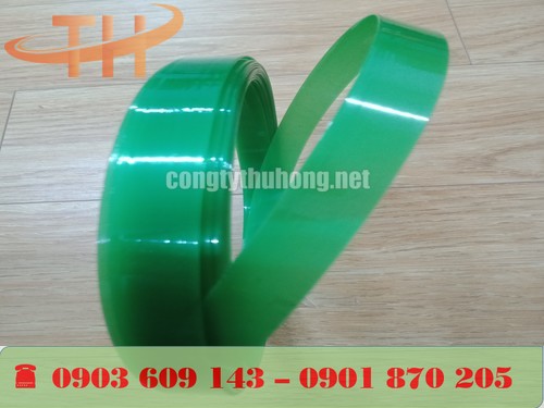 Hình ảnh : Dây đai nhựa PET trơn xanh lá