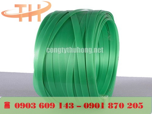 Cuộn dây đai nhựa PET nhám xanh lá 10kg