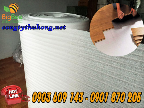 Cuộn mút xốp foam mỏng lót sàn quấn hàng 3mm x 150m