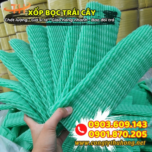 Xốp bọc trái cây màu xanh Xốp bọc trái cây màu xanh