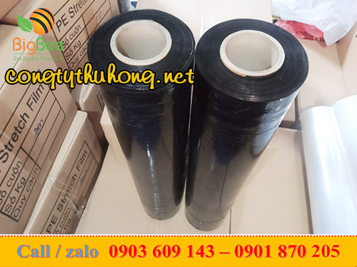 Màng PE đen quấn hàng khổ 50cm * 3kg