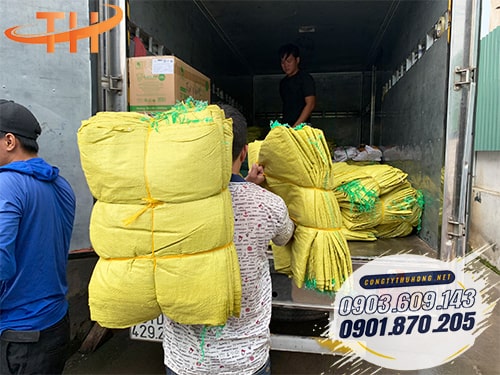 Bao tải gạo in logo giá rẻ Bao tải in logo giá rẻ