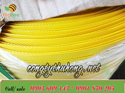 Dây đai gai pp 1f4 màu vàng tươi