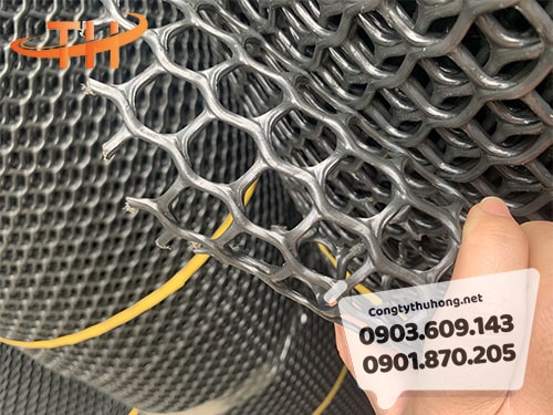 Lưới nhựa cứng mắt cáo màu đen Lưới nhựa cứng mắt cáo màu đen