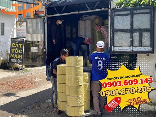 Dây đai PP in logo Sản xuất dây đai PP in logo giá tận gốc