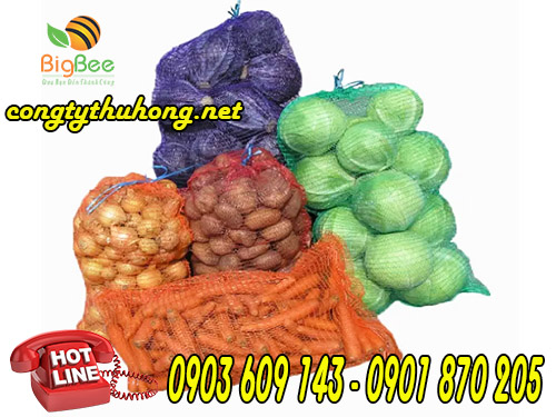 Bao tải lưới đựng nông sản hành tỏi