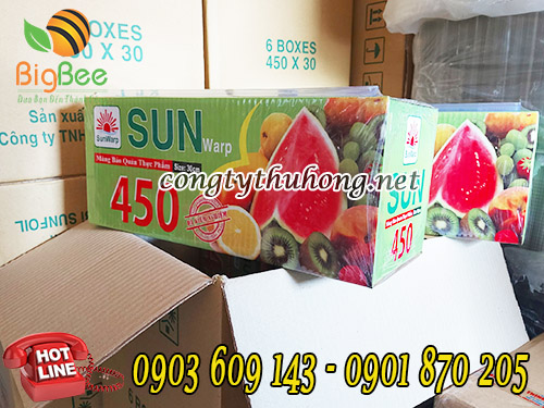 Cuộn màng bảo quản thực phẩm cỡ lớn Sun warp