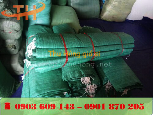 Bao tải dứa xanh khổ 90 * 120cm quy cách 100 cái / cuộn giá sỉ