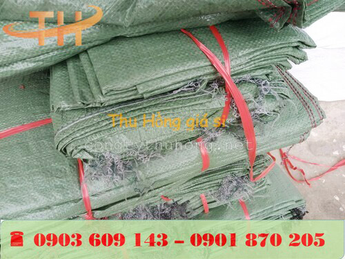 Bao tải dứa xanh rêu khổ lớn 100 cái/ bó giá sỉ rẻ