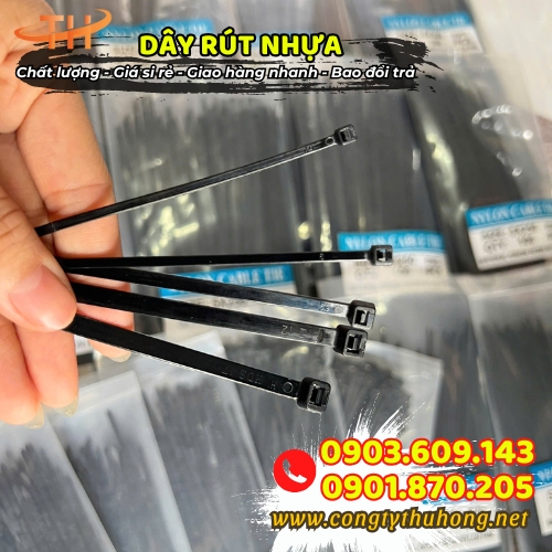 Dây rút nhựa đen giá tốt Dây rút nhựa đen giá tốt