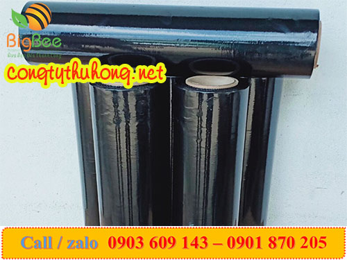 Cuộn pe đen quấn pallet 50cm * 3kg * lõi 200gr