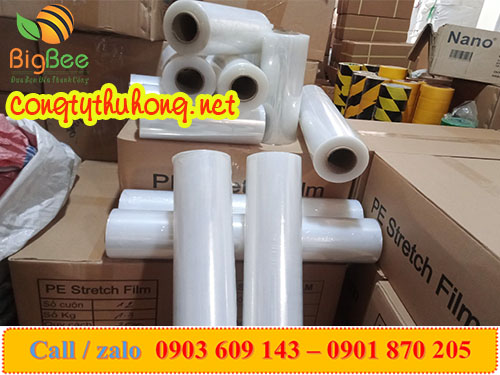 Các kích cỡ màng pe trong suốt quấn hàng