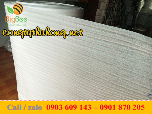 Màng xốp foam quấn hàng 1li khổ rộng 1m4 chiều dài 100m