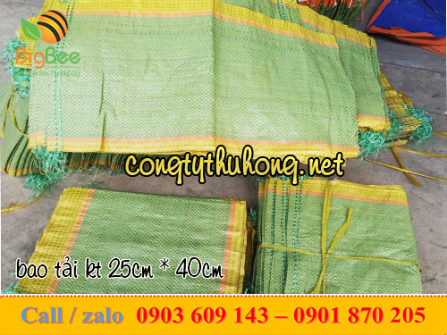 Bao tải dứa đựng gạo kt 25cm * 40cm