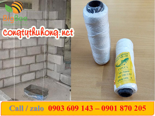 Cuộn dây nhợ dùng trong xây dựng hiệu con cá