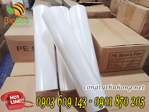 Màng pe trong suốt khổ 50cm * 3kg2 * lõi 200gr