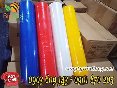 Cuộn PE màu khổ 50cm * 3kg