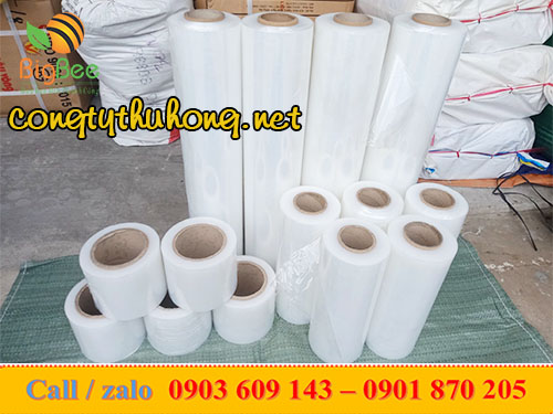 Cuộn màng pe trong suốt quấn hàng