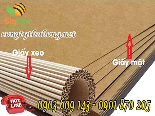 Cấu tạo của giấy cuộn carton 2 lớp