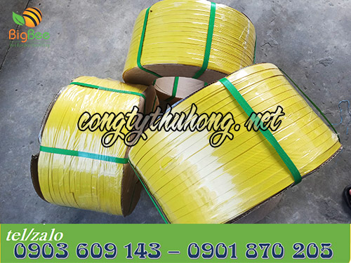 Cuộn dây đai pp vàng đậm 1f4