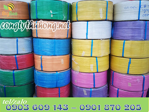 Dây đai nhựa PP nhiều màu nhiều kích cỡ tại kho