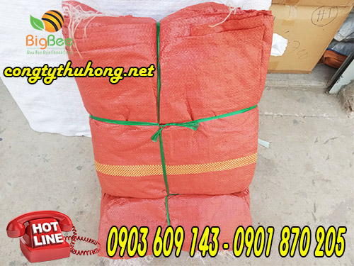 Bao tải dứa đỏ đựng nông sản