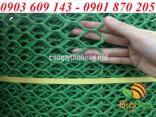 Lưới nhựa cứng mắt cáo xanh đậm