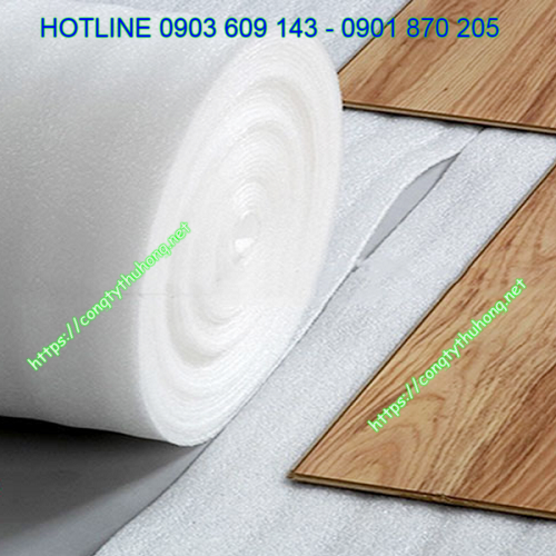 Xốp foam trắng không mặt bạc cách nhiệt sàn gỗ