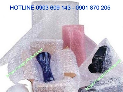 Sử dụng xốp hơi bọc quấn hàng cao cấp