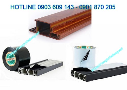 Băng dính trắng đen dán bảo vệ bề mặt nhôm, gỗ, innox