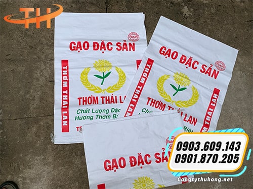 Bao gạo dệt in sẵn Bao gạo dệt in sẵn