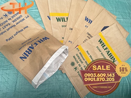 Bao tải giấy in logo Bao giấy in logo giá rẻ