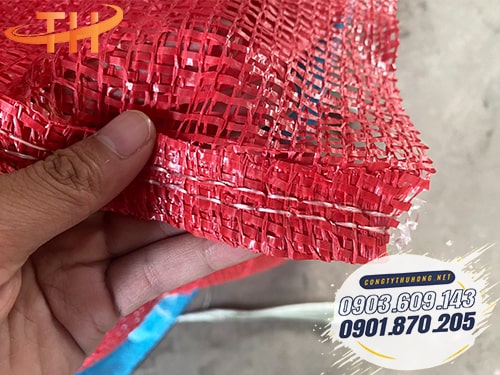 Bao lưới đựng nông sản đỏ Bao lưới đựng nông sản đỏ